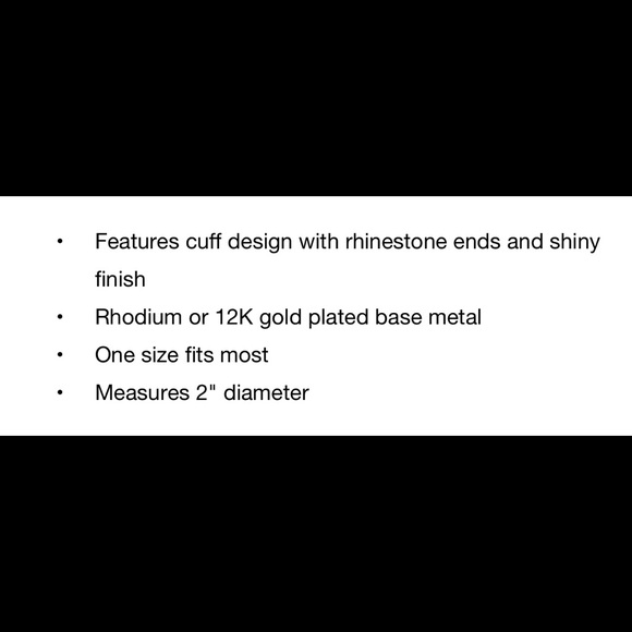 BOGO FREE Silver cuff bracelet bangle NWT - Picture 2 of 5